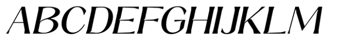 Signora Classica Expanded Slant Font UPPERCASE