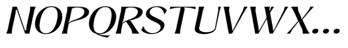 Signora Classica Expanded Slant Font UPPERCASE
