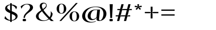 Signora Classica Expanded Font OTHER CHARS