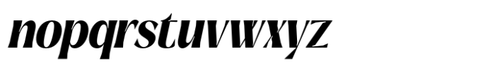 Signora Classica Extra Bold Condensed Slant Font LOWERCASE