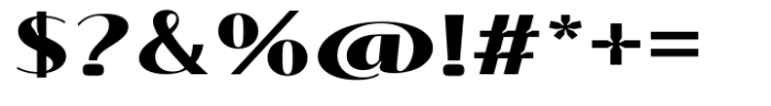 Signora Classica Extra Bold Expanded Sans Font OTHER CHARS