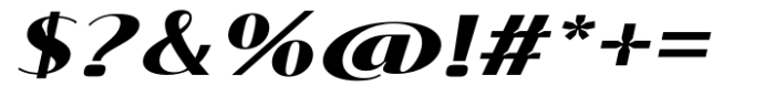 Signora Classica Extra Bold Expanded Slant Sans Font OTHER CHARS