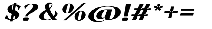 Signora Classica Extra Bold Expanded Slant Font OTHER CHARS