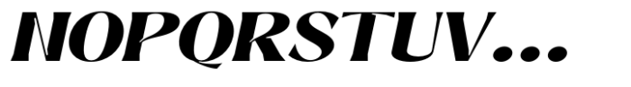 Signora Classica Extra Bold Expanded Slant Font UPPERCASE