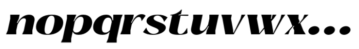 Signora Classica Extra Bold Expanded Slant Font LOWERCASE