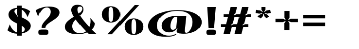 Signora Classica Extra Bold Expanded Font OTHER CHARS