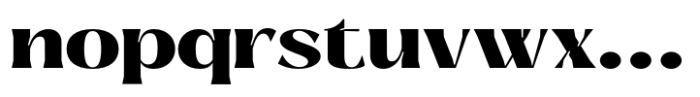 Signora Classica Extra Bold Expanded Font LOWERCASE