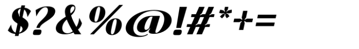 Signora Classica Extra Bold Slant Font OTHER CHARS