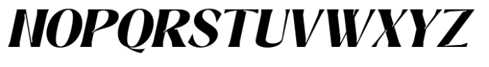 Signora Classica Extra Bold Slant Font UPPERCASE