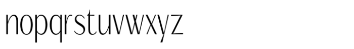 Signora Classica Extra Light Condensed Sans Font LOWERCASE