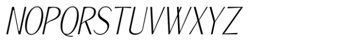 Signora Classica Extra Light Condensed Slant Sans Font UPPERCASE