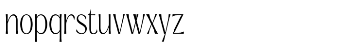 Signora Classica Extra Light Condensed Font LOWERCASE