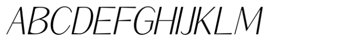 Signora Classica Extra Light Slant Sans Font UPPERCASE