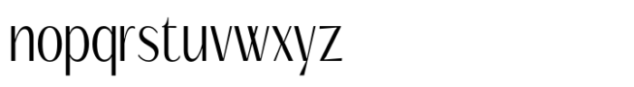 Signora Classica Light Condensed Sans Font LOWERCASE