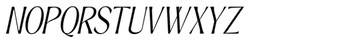 Signora Classica Light Condensed Slant Font UPPERCASE