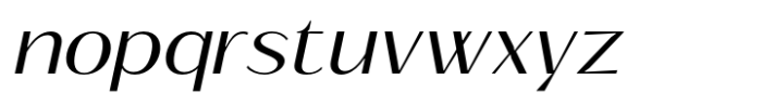 Signora Classica Light Expanded Slant Sans Font LOWERCASE
