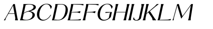 Signora Classica Light Expanded Slant Font UPPERCASE