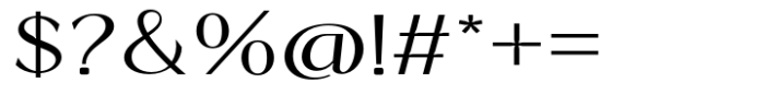 Signora Classica Light Expanded Font OTHER CHARS