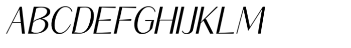 Signora Classica Light Slant Sans Font UPPERCASE