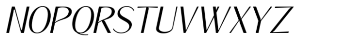 Signora Classica Light Slant Sans Font UPPERCASE