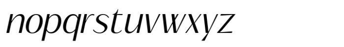 Signora Classica Light Slant Sans Font LOWERCASE