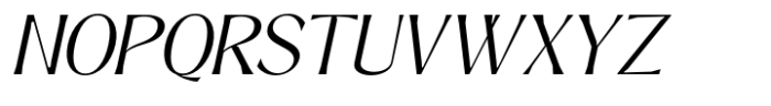 Signora Classica Light Slant Font UPPERCASE