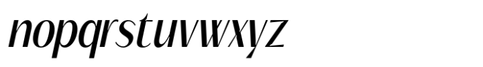 Signora Classica Medium Condensed Slant Sans Font LOWERCASE