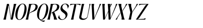 Signora Classica Medium Condensed Slant Font UPPERCASE