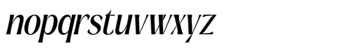 Signora Classica Medium Condensed Slant Font LOWERCASE