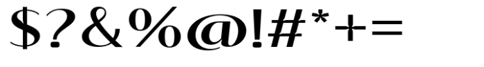 Signora Classica Medium Expanded Sans Font OTHER CHARS