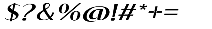 Signora Classica Medium Expanded Slant Sans Font OTHER CHARS