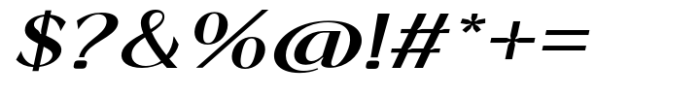 Signora Classica Medium Expanded Slant Font OTHER CHARS