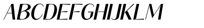 Signora Classica Medium Slant Sans Font UPPERCASE