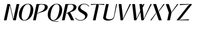 Signora Classica Medium Slant Sans Font UPPERCASE