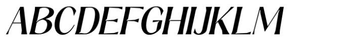 Signora Classica Medium Slant Font UPPERCASE