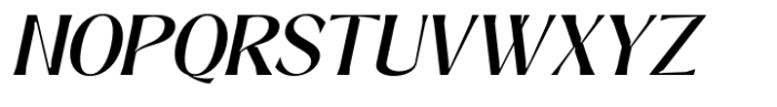 Signora Classica Medium Slant Font UPPERCASE