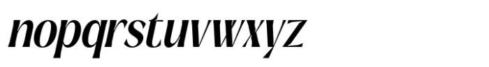 Signora Classica Semi Bold Condensed Slant Font LOWERCASE