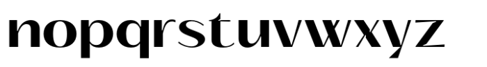 Signora Classica Semi Bold Expanded Sans Font LOWERCASE