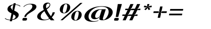 Signora Classica Semi Bold Expanded Slant Sans Font OTHER CHARS