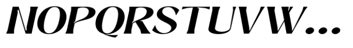 Signora Classica Semi Bold Expanded Slant Font UPPERCASE