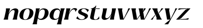 Signora Classica Semi Bold Expanded Slant Font LOWERCASE