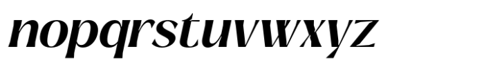Signora Classica Semi Bold Slant Font LOWERCASE