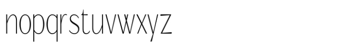 Signora Classica Thin Condensed Sans Font LOWERCASE