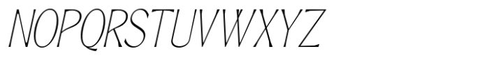 Signora Classica Thin Condensed Slant Font UPPERCASE