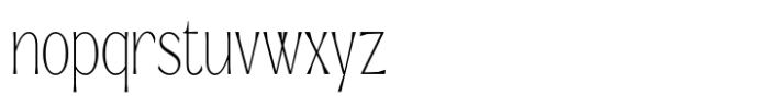 Signora Classica Thin Condensed Font LOWERCASE
