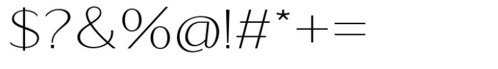 Signora Classica Thin Expanded Sans Font OTHER CHARS
