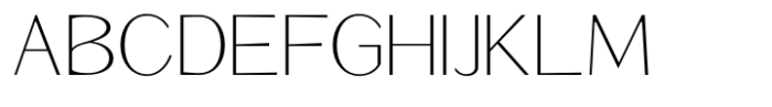 Signora Classica Thin Expanded Sans Font UPPERCASE