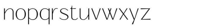 Signora Classica Thin Expanded Sans Font LOWERCASE