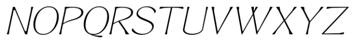 Signora Classica Thin Expanded Slant Font UPPERCASE