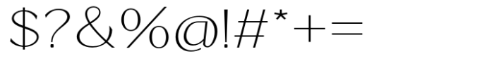 Signora Classica Thin Expanded Font OTHER CHARS